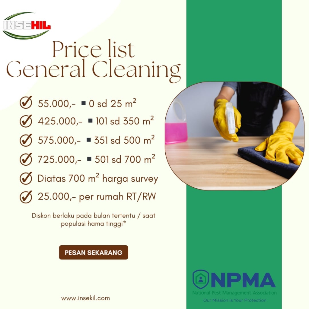 Paket General Cleaning Profesional - Insekil Paket General Cleaning Profesional