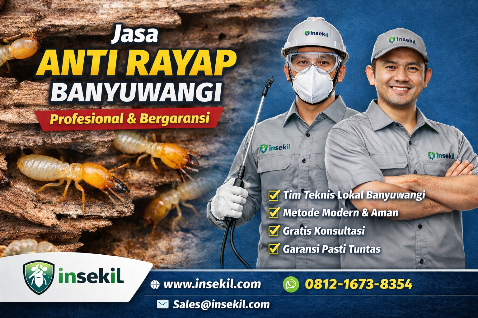 Jasa Anti Rayap Banyuwangi Insekil