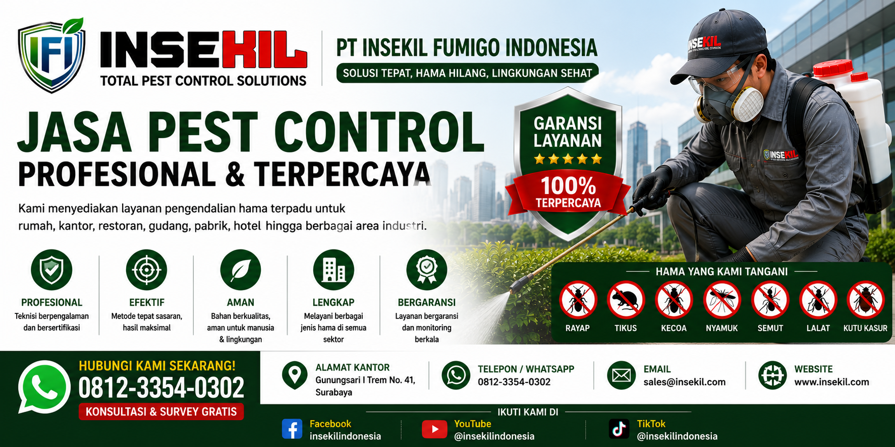 Jasa Pest Control Profesional dan Terpercaya