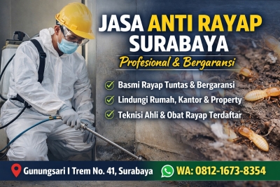 Jasa Anti Rayap Surabaya