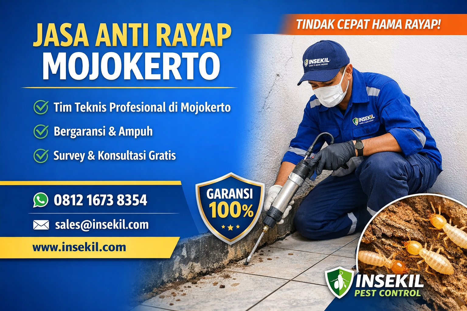 Jasa Anti Rayap Mojokerto