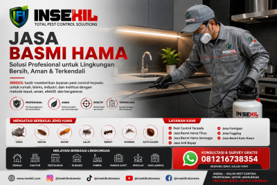 Jasa Basmi Hama Profesional untuk Rumah, Bisnis, Industri, dan Institusi
