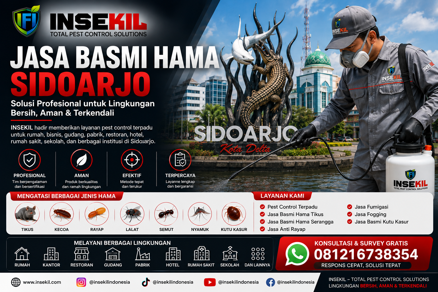 Jasa Basmi Hama Sidoarjo - Insekil Jasa Basmi Hama Sidoarjo